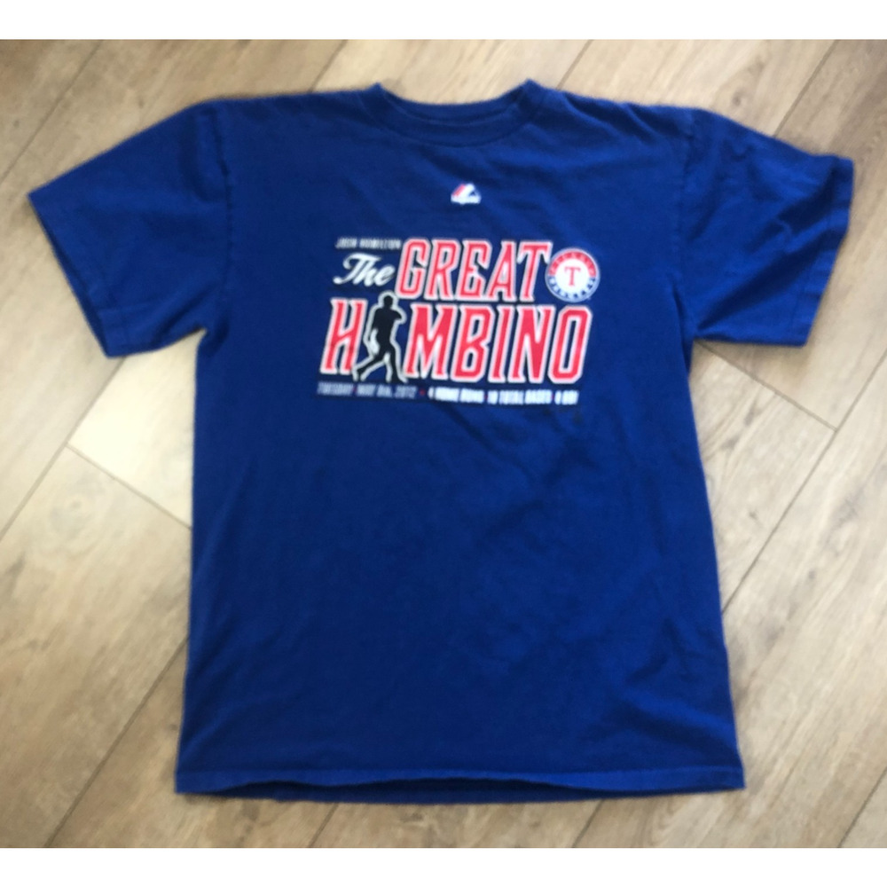 Texas Rangers MLB Baseball Kids Youth Josh Hamilton The Great Hambino T-Shirt